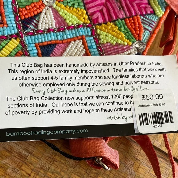 Bamboo Traders Colorful Beaded Wristlet - Picture 2 of 6